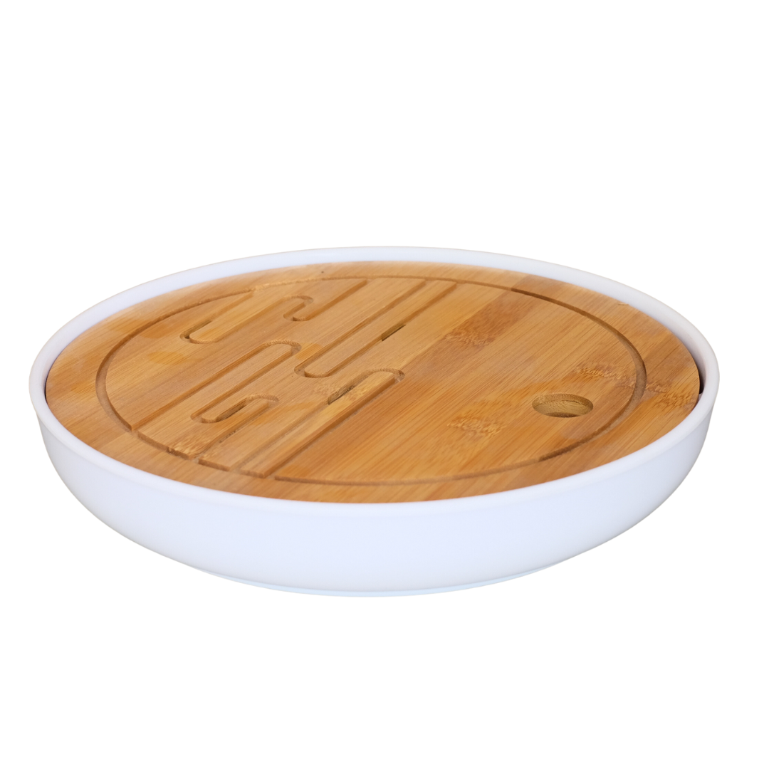 Tea Tray Round Wave (26cm)