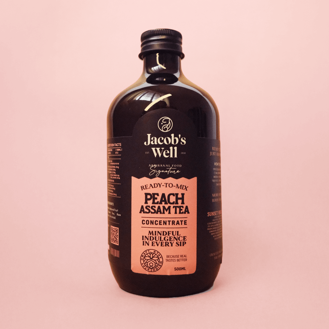 500mL Jacob's Well Honey Peach Fruit Tea Concentrate