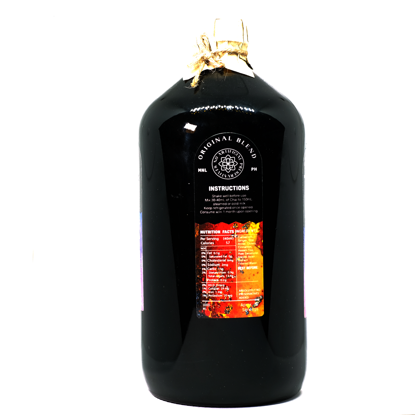 1-Liter Jacob's Well Chai Spiced Vanilla