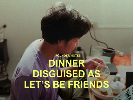 dinner disguised as let's be friends