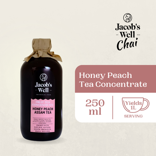 250mL Jacob's Well Honey Peach Fruit Tea Concentrate