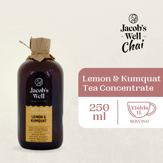 250mL Jacob's Well Lemon and Kumquat Fruit Tea Concentrate